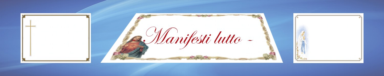 Manifesti Lutto